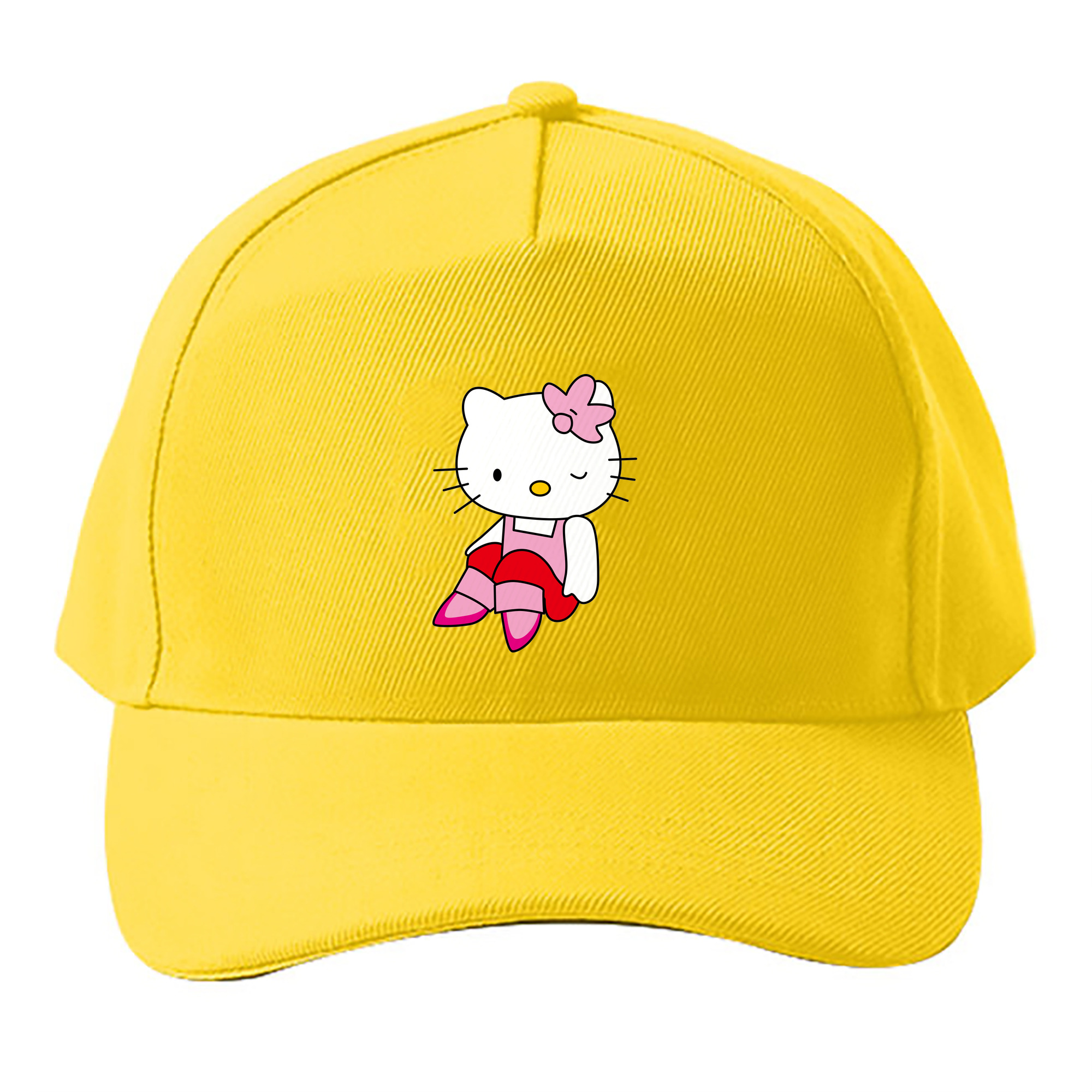 （画像用） Hello Kitty ハローキティ ベースボールキャップ 綿100％ 男女兼用 帽子 スポーツ